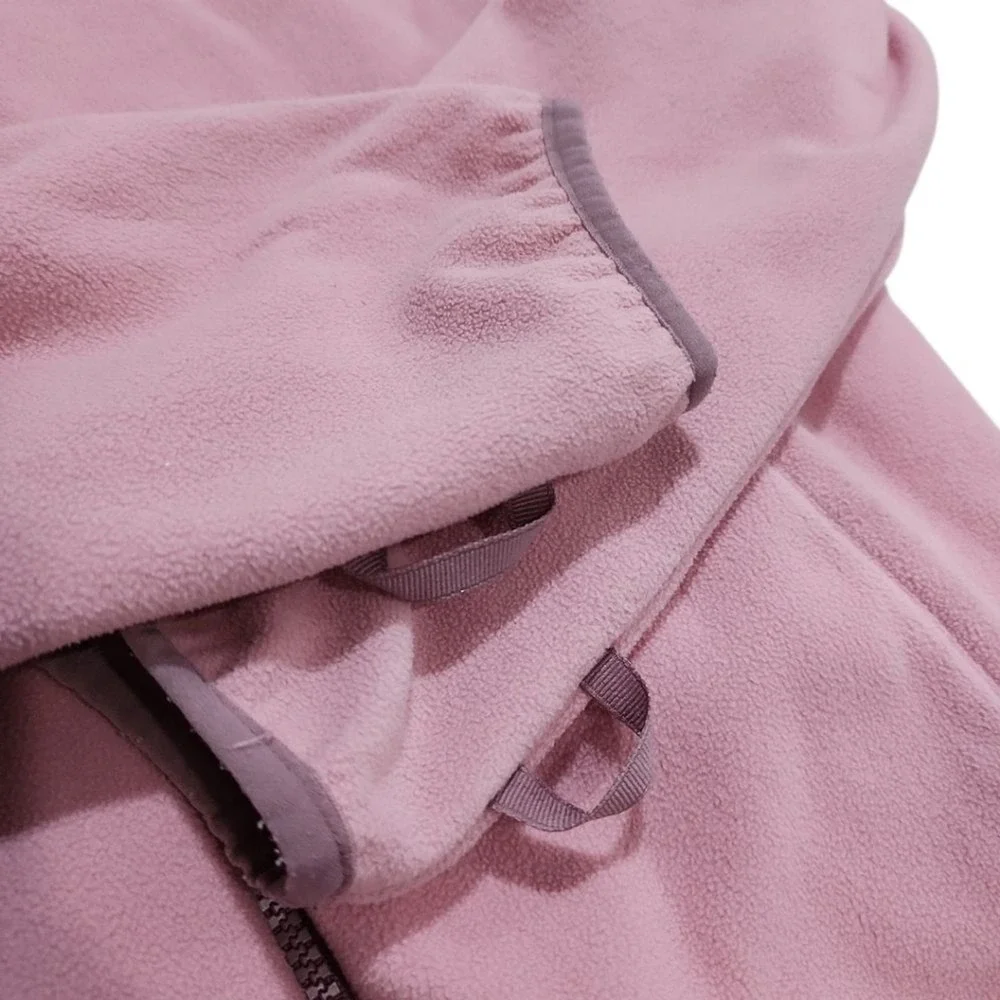 Cat & Jack Fleece Jacket Kids XL 14 Pink Cozy Layering warm recycled outdoor